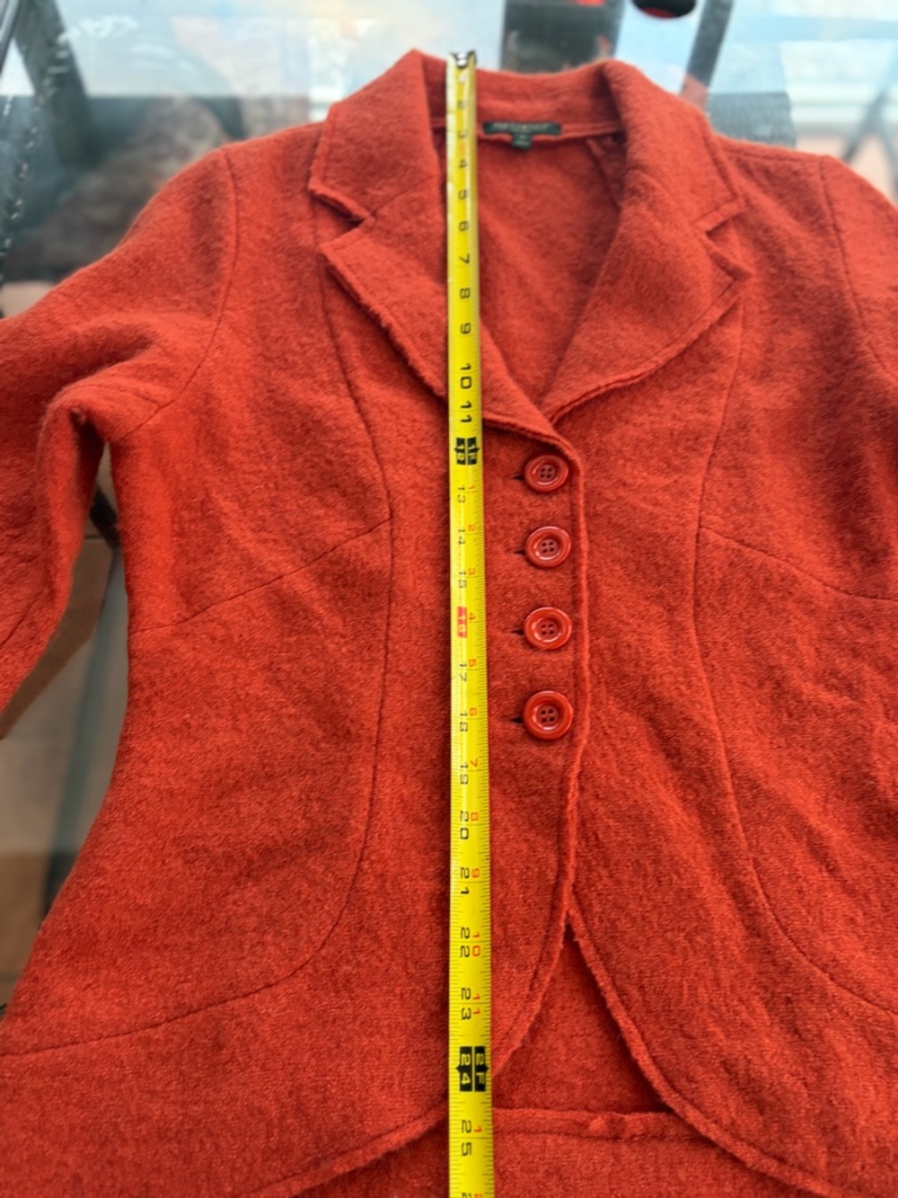 For Cynthia Vibrant Orange Tailored Blazer - Picture 3 of 6